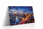 Violet Rush Over Berlin urban canvas print gallery-wrapped landscape canvas studio shot
