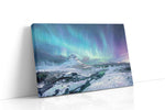 Aurora Over Silent Fjord winter canvas print, gallery-wrapped, ready to hang