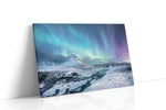 Aurora Over Silent Fjord winter canvas print gallery-wrapped landscape canvas studio shot
