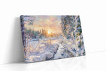 Emberlight on Frost Creek winter canvas print gallery-wrapped landscape canvas studio shot