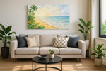 Sunwashed Tropic Reverie - Beach Wall Art, Coastal Canvas Print, Tropical Decor