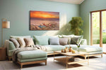 Twilight Tides and Treasures - Beach Wall Art, Coastal Canvas Print, Tropical Decor