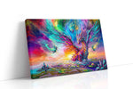 Aurora Dragon Bloom fantasy canvas wall art gallery-wrapped landscape canvas studio shot