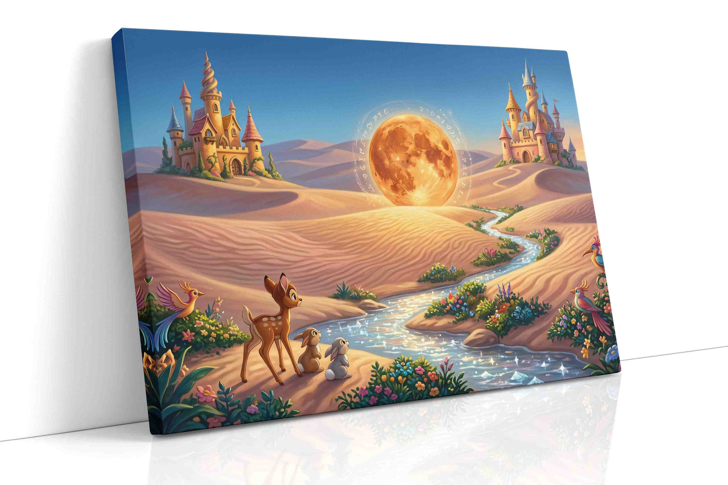 Moonspell Oasis Kingdom fantasy canvas wall art gallery-wrapped landscape canvas studio shot
