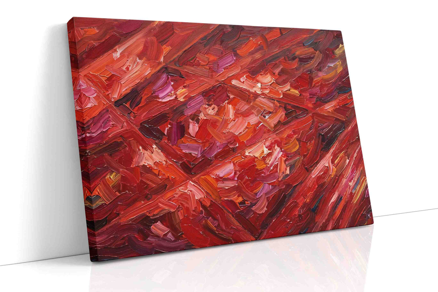 Emberstorm Sonata geometric canvas wall art gallery-wrapped landscape canvas studio shot