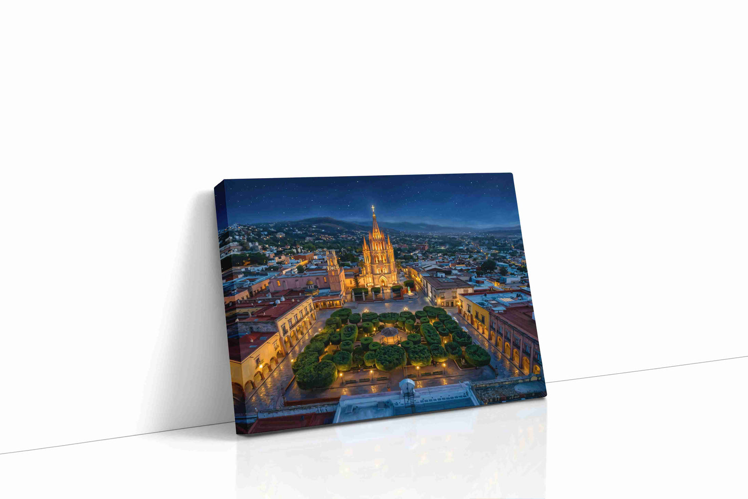 Cathedral of Celestial Quiet landmark canvas wall art gallery-wrapped landscape canvas studio shot