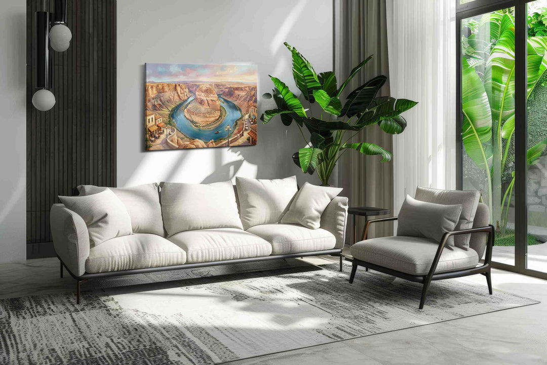 Sunlit Meander Reverie - Landmark Wall Art, Travel Canvas Print, Famous Places Art