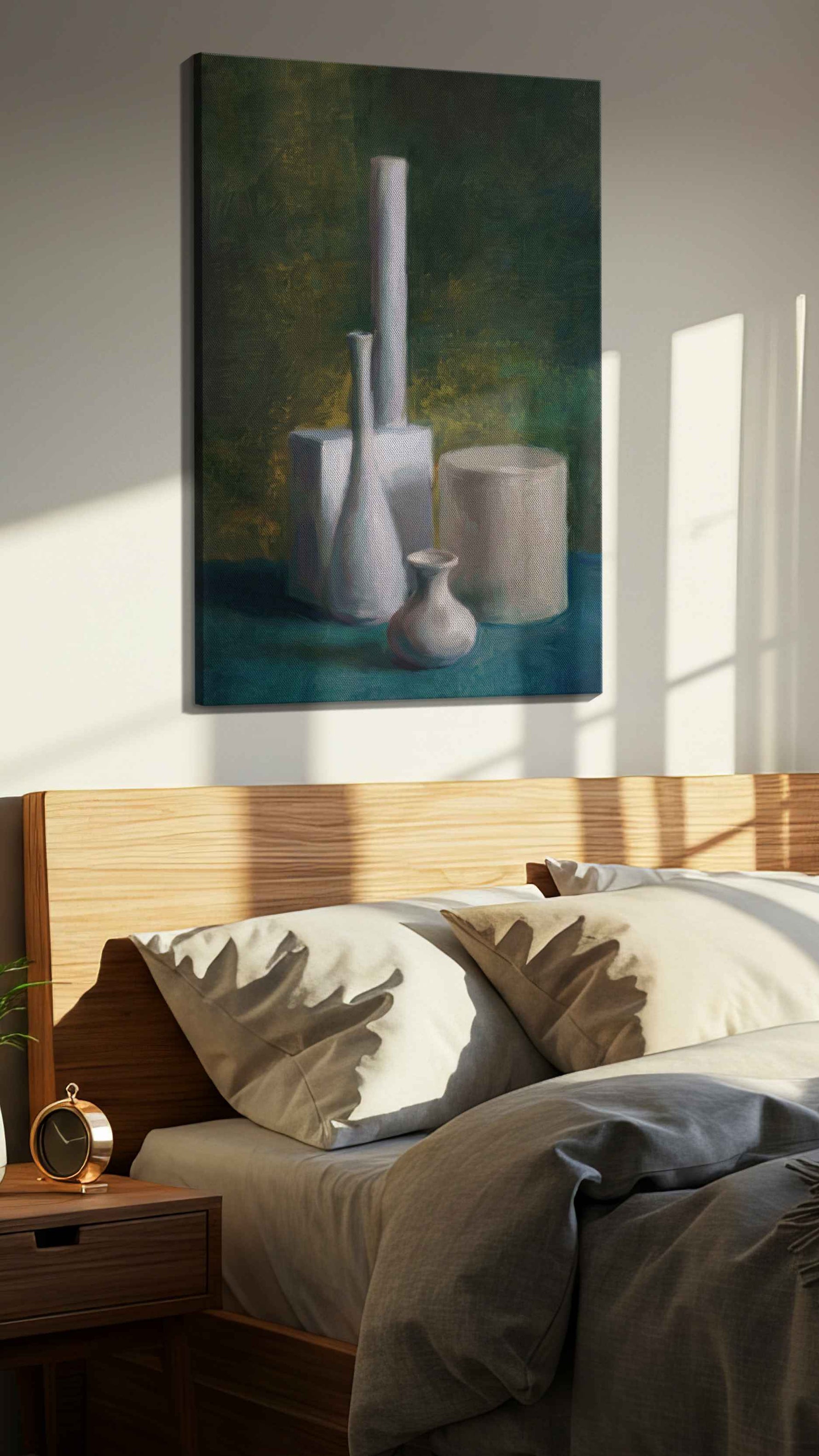 Porcelain in Mosslight - Canvas Wall Art
