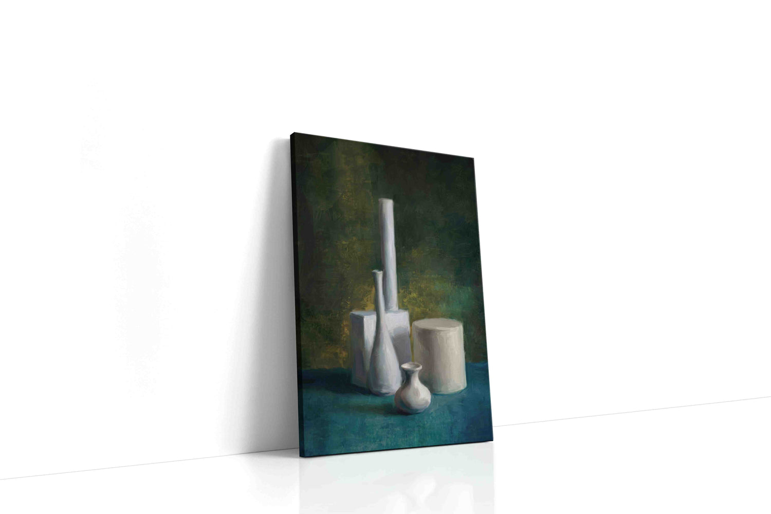 Porcelain in Mosslight canvas wall art gallery-wrapped portrait canvas studio shot