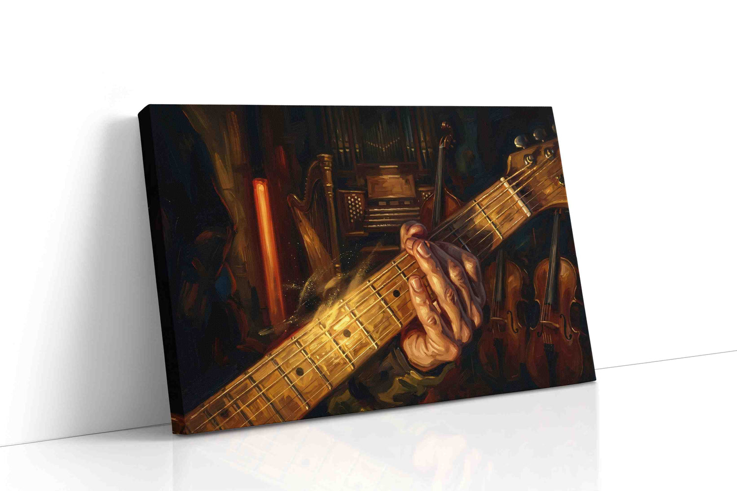 Embers of the Orchestra music canvas wall art gallery-wrapped landscape canvas studio shot