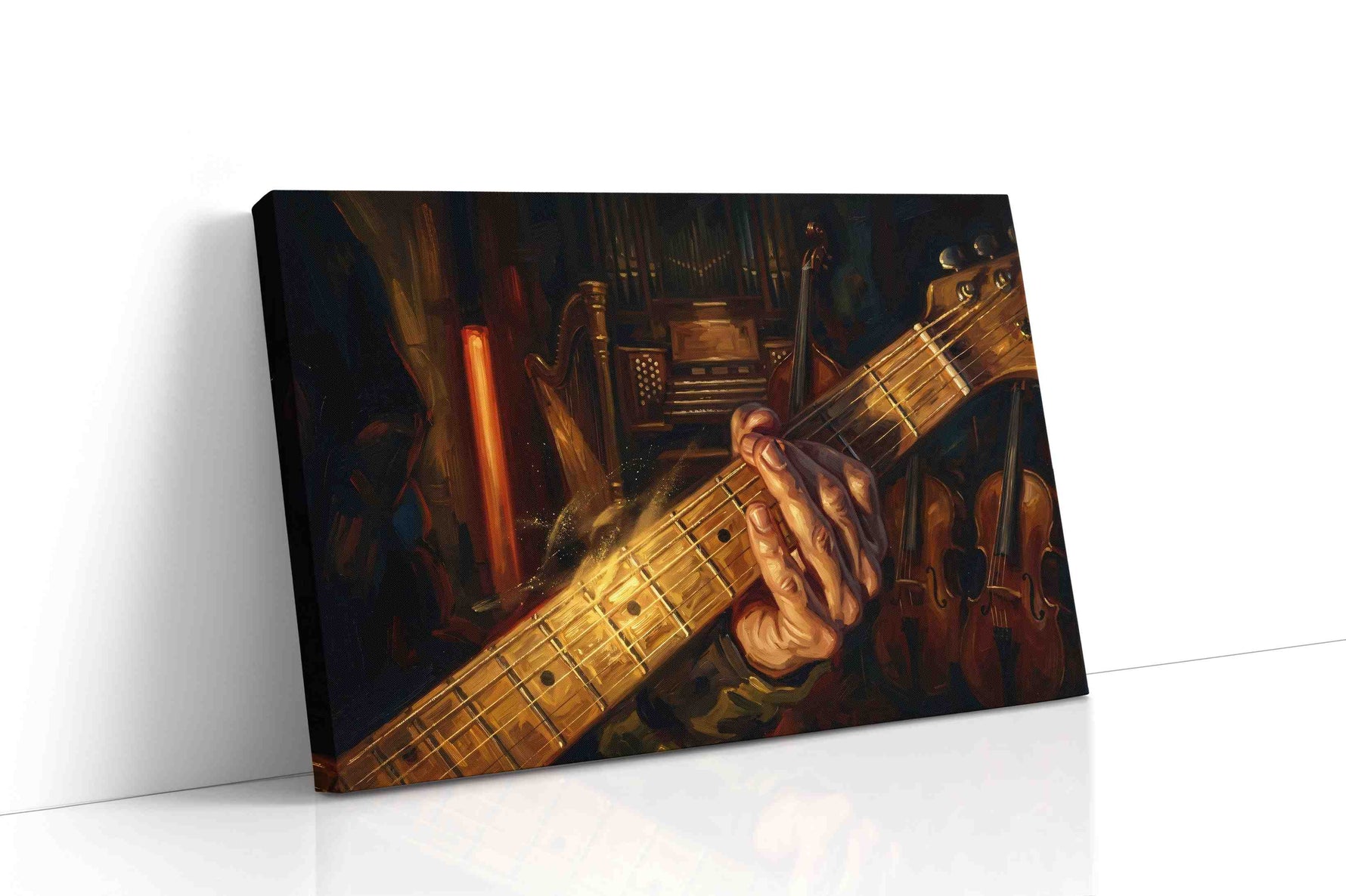 Embers of the Orchestra music canvas wall art gallery-wrapped landscape canvas studio shot