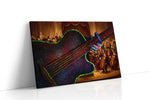 Symphony of the Neon Maestro music canvas wall art gallery-wrapped landscape canvas studio shot