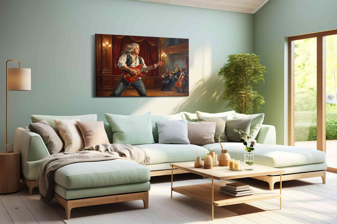 Velvet Crescendo Rebellion - Music Wall Art, Musical Canvas Print, Music Room Decor