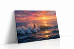 Ember Tide Siren coastal canvas wall art gallery-wrapped landscape canvas studio shot