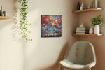 Embers of Liberty Tide canvas wall art styled in a living room