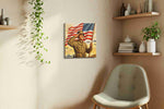 Stars Over Valor Shore canvas wall art styled in a living room