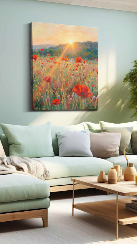 Sunlit Poppy Reverie