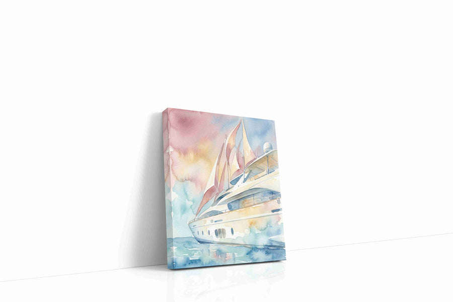 Blushwind Regatta nautical canvas wall art gallery-wrapped portrait canvas studio shot