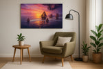 Velvet Tides at Sundown - Nautical Wall Art, Sailing Canvas Print, Maritime Decor