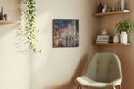 Florence After the Downpour urban canvas wall art shown hanging in a sleek modern interior