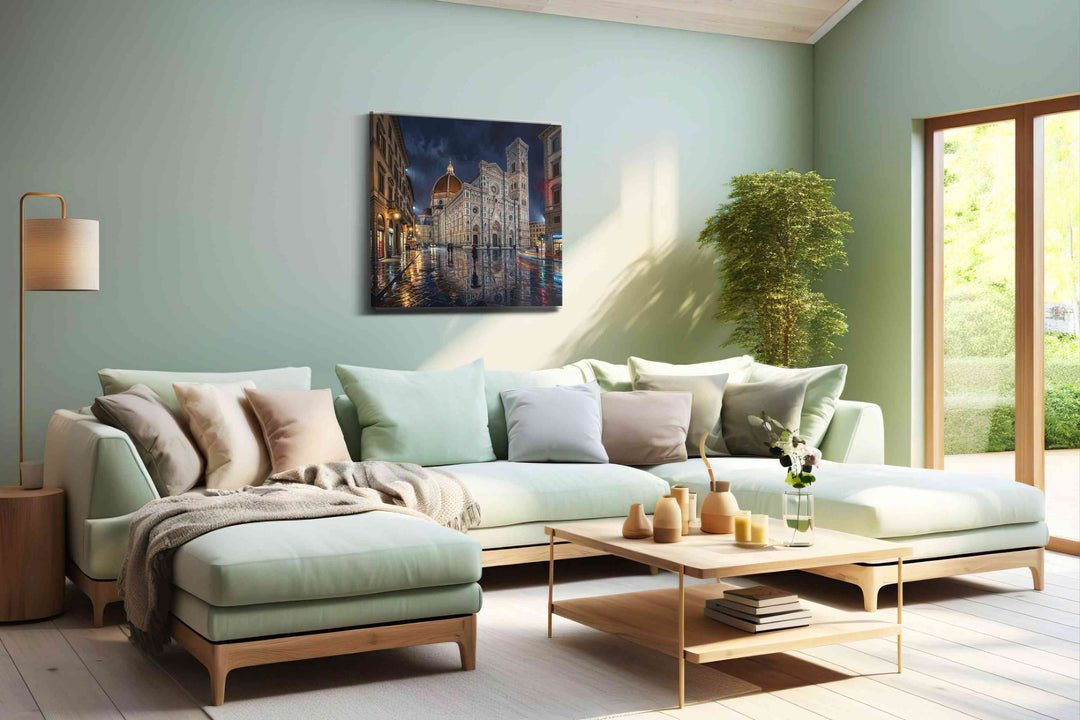 Florence After the Downpour - Urban Wall Art, Cityscape Canvas Print, Modern City Art